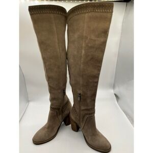 Vince Camuto Madolee Womens Over The Knee Boots - Gray Suede‎ - Size 5.5